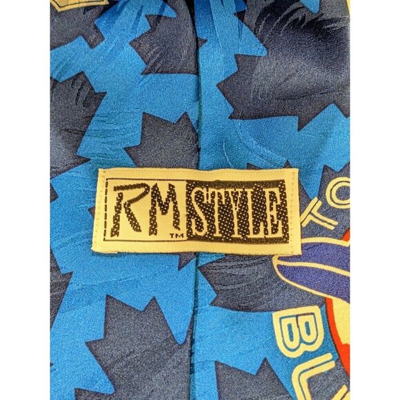 Vintage 1993 Toronto Blue Jays MLB Baseball Ralph Marlin Silk Neck Tie Necktie - Picture 5 of 5